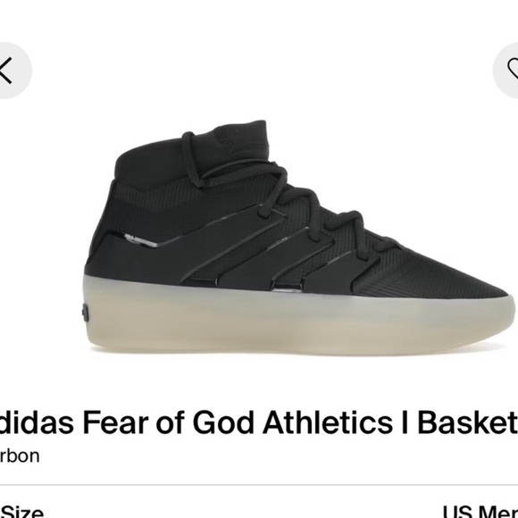 adidas Shoes - NEW Adidas Fear of God Athletics I Basketball Carbon